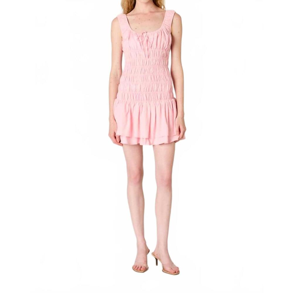 NEW NIA lirio mini dress in blush